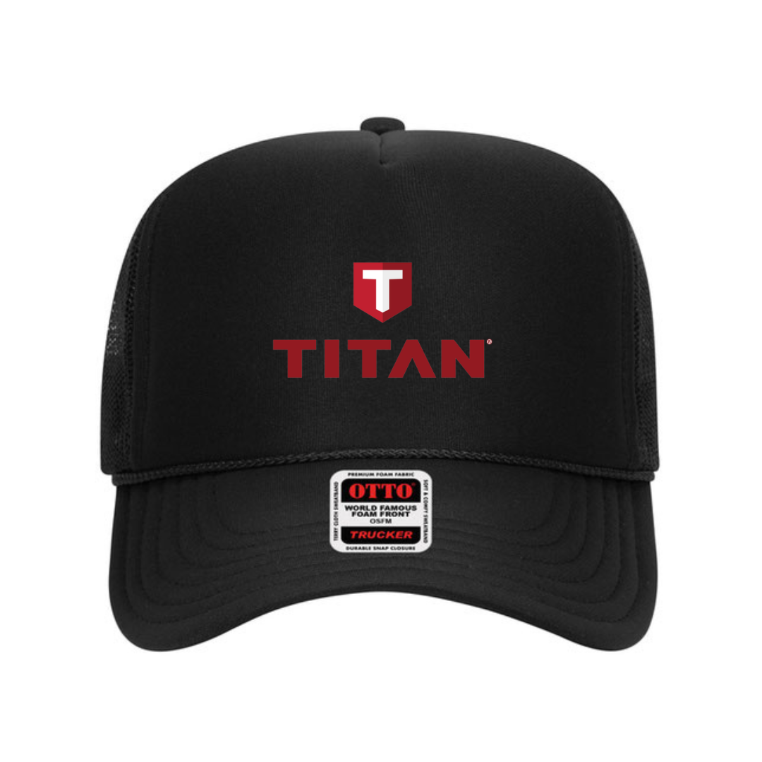 OTTO CAP® 5 Panel High Crown Mesh Back Trucker Hat - Titan